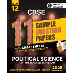 CBSE 11 Sample Question Papers Class 12 Political Science for 2025 Exam | Competency-Based Learning | PYQ 2024 with Topper's Explanations CBSE SQP & CBSE Practice Questions