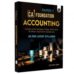 PW CA Foundation Accounting Paper 1 By CA Nitin Goel l Including PYQ MTP RTP and All Important Questions Latest Syllabus For 2024 Exam
