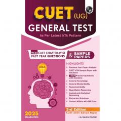 CUET (UG) General Test 2025 Chapterwise & Topicwise Question Bank with Past Year Questions and Mock Test