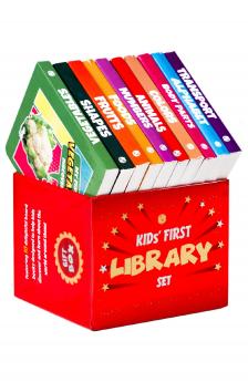 PW Kids' First Library Box Set of 10 Board Books l Gift Set for Kids 1 to 3 Years