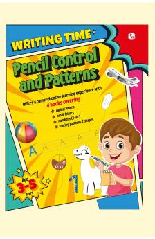 PW Writing Time Kids' First Pencil Control and Patterns Set of 4 Books l Capital Letters Small Letters Numbers Patterns and Shapes for Kids 3 to 4 Years