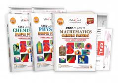 Educart CBSE Class 12 Sample Papers Bundle (2024-25) - Physics Chemistry & Mathematics (With exclusive CBSE Mock Booklets for 2025 Exam)