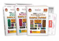 Educart CBSE Class 10 Sample Papers Bundle (2024-25) - Science Mathematics Basic & Social Science (With exclusive CBSE Mock Booklets for 2025 Exam)