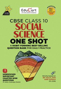 Educart CBSE class X One shot Question Bank Social science 2025 - 26