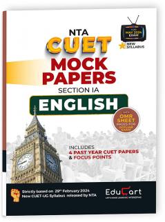 Educart CUET UG 2024 English Mock Papers 2024 (Section IA new NTA syllabus)