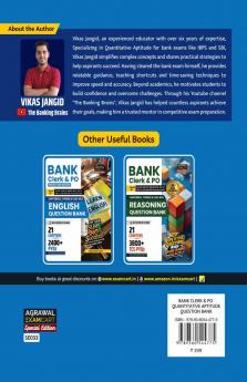 Examcart Bank Clerk & PO Math Question Bank by Vikas Jangid  For All 2025 Bank Exams (SBI | IBPS | RRBs | RBI | NABARD) in English