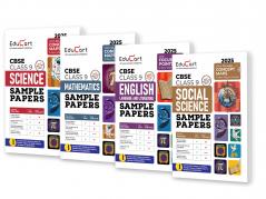 Educart CBSE Class 9 Sample Papers Bundle - Science Maths Social Science & English 2024-25 (Introducing Revision Maps) 2025