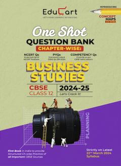 (OLD) Educart CBSE Class 12 BUSINESS STUDIES One Shot Question Bank 2024-25 (for 2025 exam)