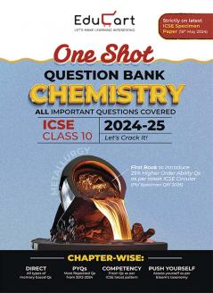Educart ICSE Class 10 Chemistry One Shot Question Bank 2025 for 2024-25 Exam