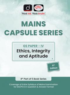 (MCS-4) Ethics Integrity And Aptitude 6th Edition | Drishti IAS | Government Mains Exam Books