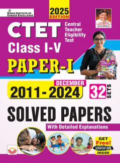 CTET Paper-I Class I-V - Solved Papers (32 Sets) 2024 Fresh (E)_(5251)
