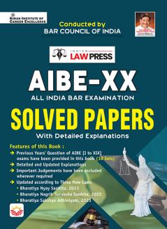 AIBE XX (All India Bar Examination) Solved Papers (English Medium) (5254)