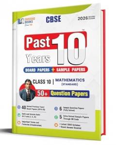 Shivdas CBSE Class 10 Past 10 Years Solved Papers (2015-2025) Maths Standard 10+ CBSE Sample Papers Fully Solved Delhi and OD All Sets 2026 Board Exams by ... (CBSE Class 10 Sample Papers for 2026 Exams)