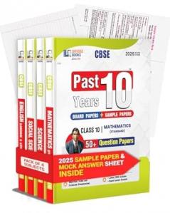 CBSE Class 10 Past 10 Years Solved Papers (2015-2025) (Pack) Maths Standard Science Social Science English Lang. & Lit. 35+ Sample Papers Fully Solved All Sets 2026 Board Exams by Shivdas