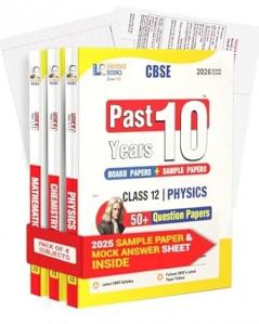 Shivdas CBSE Class 12 Past 10 Years Solved Papers (2015-2025) (Pack) Physics Chemistry Mathematics 30+ CBSE Sample Papers Fully Solved Delhi and OD ... (CBSE Class 12 Sample Papers for 2026 Exams)