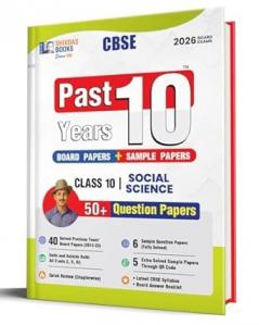 Shivdas CBSE Class 10 Past 10 Years Solved Papers (2015-2025) Social Science 10+ CBSE Sample Papers Fully Solved Delhi and OD All Sets 2026 Board Exams by Shivdas | Rationalized Syllabus