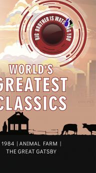 World’s Greatest Classic (Set of 3 Books) - 1984 We & The Great Gatsby - (DELUXE HARCOVER EDITION)
