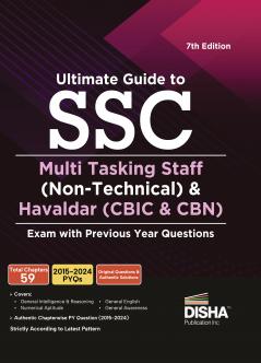 Ultimate Guide to SSC Multi Tasking Staff (Non-Technical) Exam with Previous Year Questions & 3 Online Practice Sets 7th Edition | Staff Selection Commission | SSC MTS PYQs |
