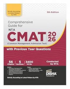 Comprehensive Guide to NTA CMAT (Common Management Admission Test) 2026 with Previous Year Questions 5th Edition | PYQs | MBA Exams 2026