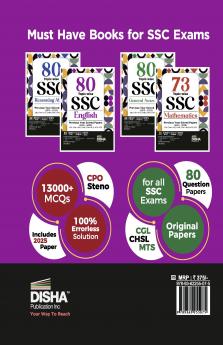 80 Topic-wise 2025 - 2010 SSC English Previous Year Solved Papers - CGL (Tier I & II) CHSL (Tier I & II) MTS CPO & Stenographer 7th Edition | 3300+ Verbal Ability PYQs