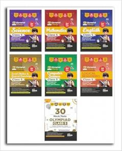 Disha Olympiad Champs Science Mathematics English Logical Reasoning Cyber & GK Class 5 with 28 Mock Tests (set of 7 books) 3rd Edition