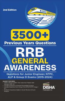 3500+ Previous Years RRB General Awareness Questions for Junior Engineer NTPC ALP & Group D Exams (2015-2024) 2nd Edition