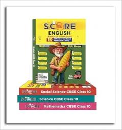 Combo (set of 4 Books) Score 100 Science Mathematics (Standard) English Language & Li terature & Social Science CBSE Class 10th 12 Previous Year-wise Solved Papers (2016-2025) 5th Edition | 2025 Exam