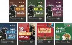 Combo (Set of 7 Books) NDA/ NA Study Package - 4 Subject-wise Guides + 17 Previous Year-wise Solved Papers + 5 Practice Sets for Mathematics English & General Knowledge with Free Quarterly Magazine 3rd Edition