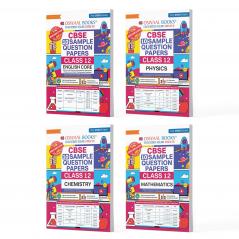 Oswaal CBSE Sample Question Papers Class 12 English Physics Chemistry & Mathematics (Set of 4 Books) (For Board Exams 2025)