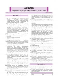 Oswaal CBSE Question Bank Chapterwise and Topicwise SOLVED PAPERS Class 10 ENGLISH LANGUAGE & LITERATURE For Exam 2026