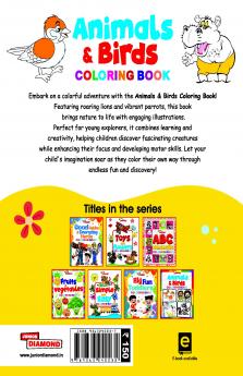 Animals And Birds Colouring Book