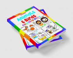 Animals And Birds Colouring Book