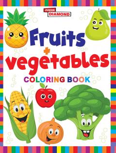 Fruits And Vegetables Colouring Book