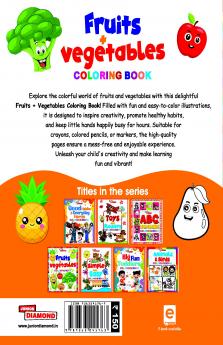Fruits And Vegetables Colouring Book