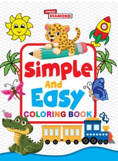 Simple and Easy Colouring Book