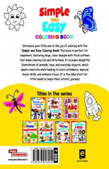 Simple and Easy Colouring Book