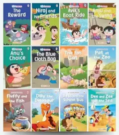Story Books for Kids (Set of 12 Books) (Illustrated) - Life Lessons and Second Reader - 3 to 10 Years Old