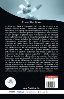 An Elementary Book of Pharmaceutics (D. Pharm Part-I) As per ER2020 PCI syllabus
