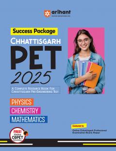 Chattisgarh PET 2025 | Success Package | Physics, Chemistry and Mathematics | English Medium
