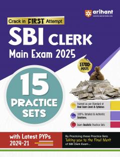 SBI Clerical Main Exam 2025 | 15 Practice Sets | English Medium