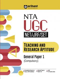 NTA UGC NET /JRF/SET 2025 - Teaching & Research Aptitude General Paper-1 (Compulsory) | Study Guide | English  Medium