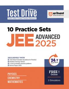 JEE Advanced 2025 Test Drive 10 Practice Sets