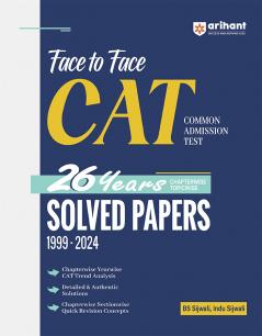 Arihant Face to Face CAT Chapterwise and Topicwise Solved Papers