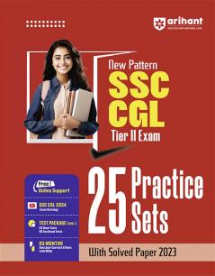 SSC CGL Tier-II Exam | 25 Practice Sets With Solved Paper 2023 | English Medium