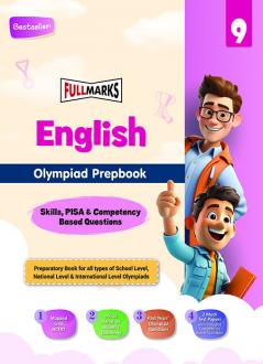 Full Marks Olympiad Prepbook / Guide English Class 9 with Practice and Previous Years' Skill-Based Questions with 2 mock papers for 2024 - 2025 Exams