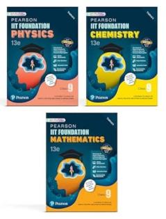 Pearson IIT Foundation' 25 Class 9 Physics Chemistry Mathematics  |For JEE NTSE & Olympiad Exams| Includes JEE Practice Questions|Free acess to Online Assessments Video Solutions & Interactive Tests