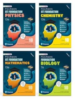 Pearson IIT Foundation' 25 Class 10 Physics Chemistry Mathematics Biology |For JEE NTSE & Olympiad Exams|JEE Practice Questions |Free acess to Online Assessments Video Solutions & Interactive Tests
