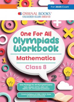 Oswaal One for All Olympiads Workbook Class 8 Mathematics For 2025 Exam