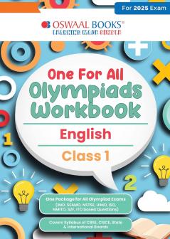 Oswaal One for All Olympiads Workbook Class 1 English For 2025 Exam