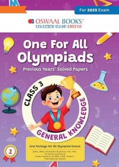 Oswaal One for All Olympiads Previous Year Solved Papers Class 3 General Knowledge For 2025 Exam